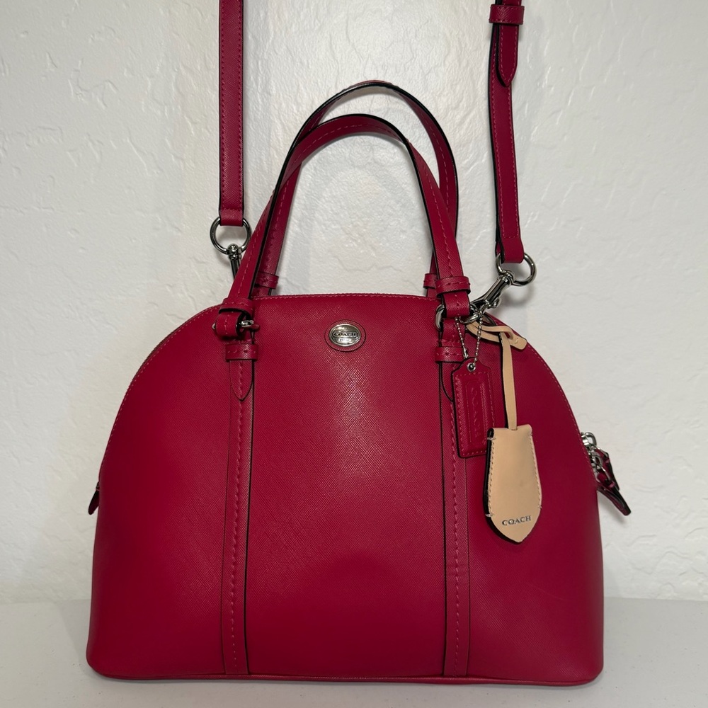 Coach Peyton Cora Domed Satchel Bag